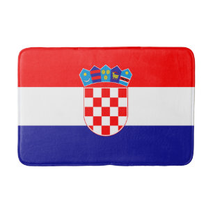 Croatian Flag Bath Mat