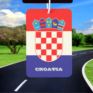 Croatian Flag Car Air Freshener, Croatia Freshener