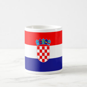 Croatian flag coffee mug