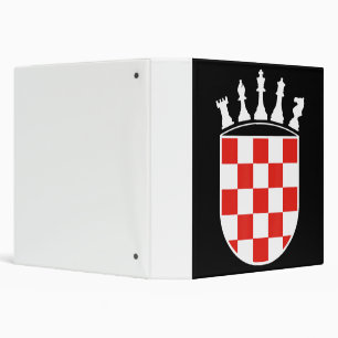 Croatian Flag Colours Chess Player Gifts for Croat Binder