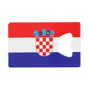 Croatian Flag Credit Card Bottle Opener