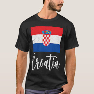 Croatian Flag Croatia Heritage Croatian Roots T-Shirt