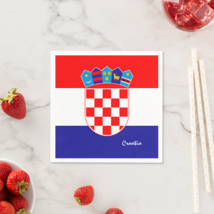 Croatian flag & Croatia party fashion /sports Napkin