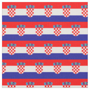 Croatian Flag & Croatia Trendy Fabric /fashion