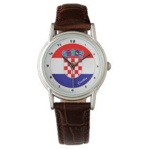 Croatian Flag & Croatia trendy fashion /design Watch