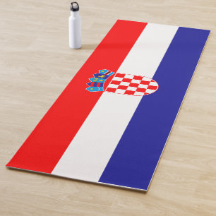 Croatian Flag (Croatia) Yoga Mat