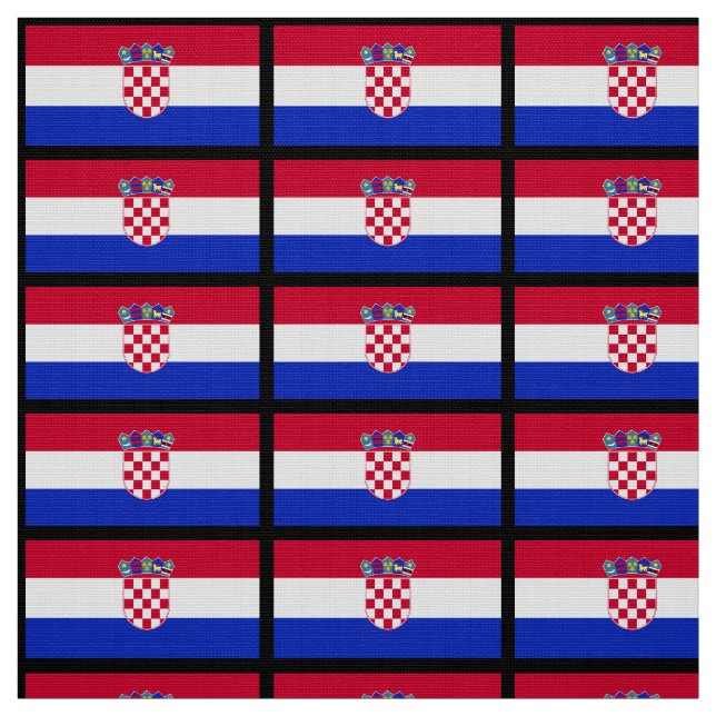 Croatian Flag Fabric (Swatch)