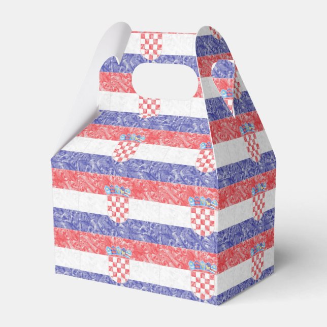 Croatian Flag Favor Box (Front Side)