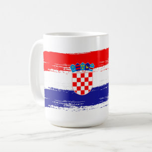 Croatian Flag Gift Football Fan Sports Coffee Mug