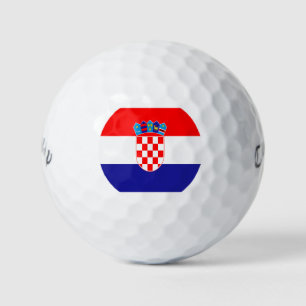 Croatian flag golf balls