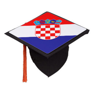 Croatian Flag Graduation Cap Topper