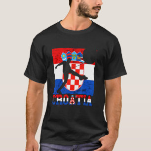 Croatian Flag Hrvatska Soccer Team Croatian Roots T-Shirt
