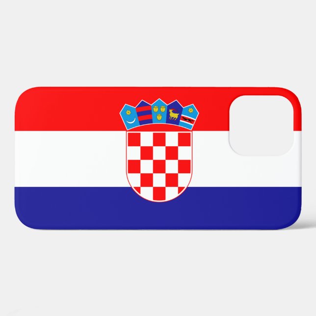 Croatian Flag Hrvatska zastava Case-Mate iPhone Case (Back (Horizontal))