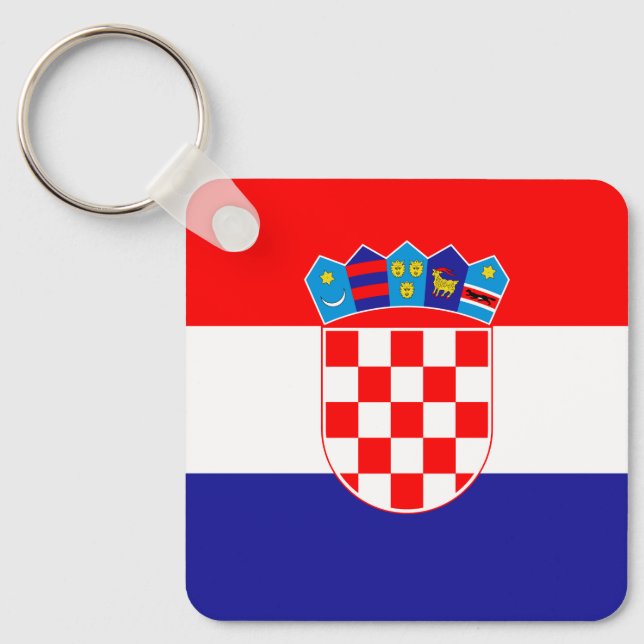 Croatian Flag Keychain (Front)