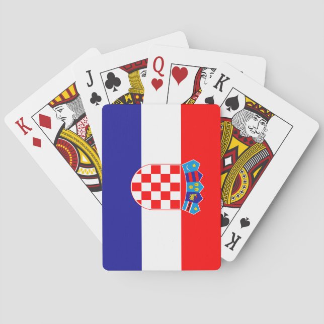 Croatian Flag Playing Cards (Back)