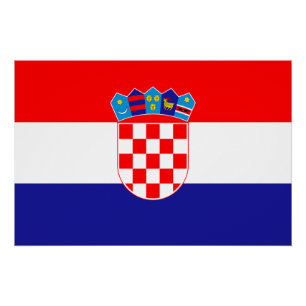 Croatian Flag Poster