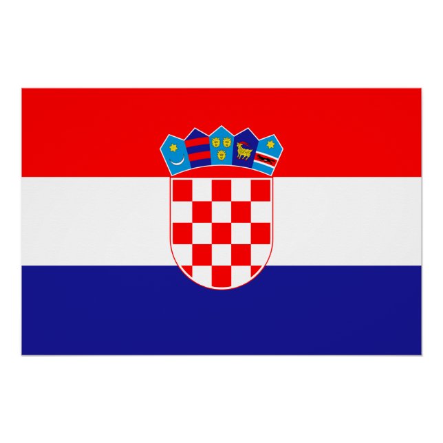 Croatian Flag Poster (Front)