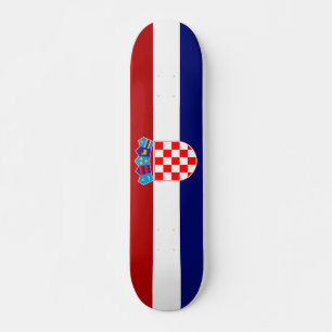 Croatian flag skateboard