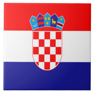 Croatian flag tile