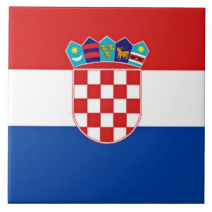 Croatian Flag  Tile