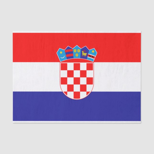 Croatian Flag Tissue Paper (Front)
