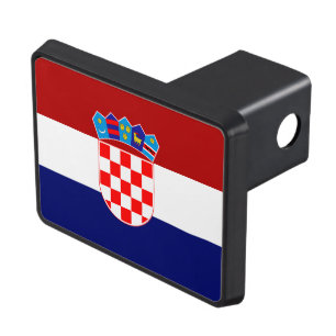 Croatian flag trailer hitch cover