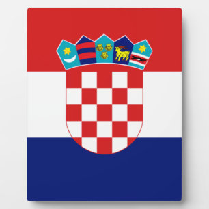 Croatian flag - Trobojnica Plaque