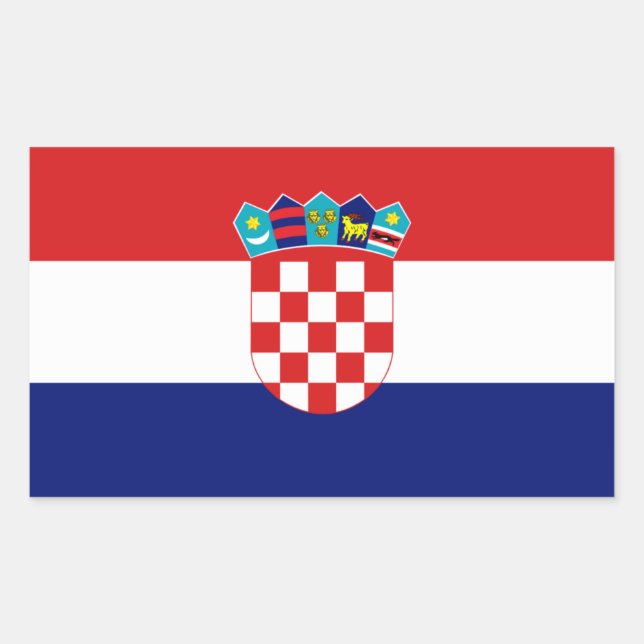 Croatian flag - Trobojnica Sticker (Front)