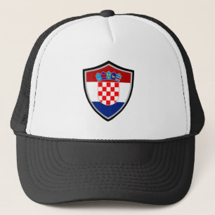 Croatian flag trucker hat