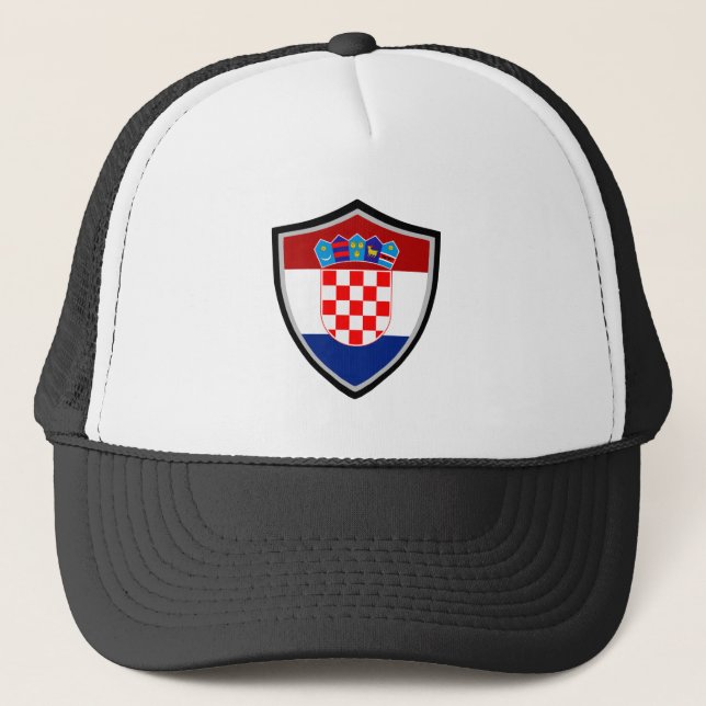 Croatian flag trucker hat (Front)