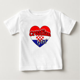 Croatian Girl Baby T-Shirt
