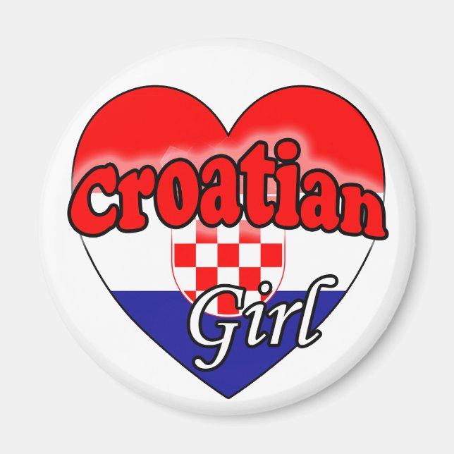 Croatian Girl Magnet (Front)