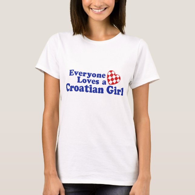 Croatian Girl T-Shirt (Front)