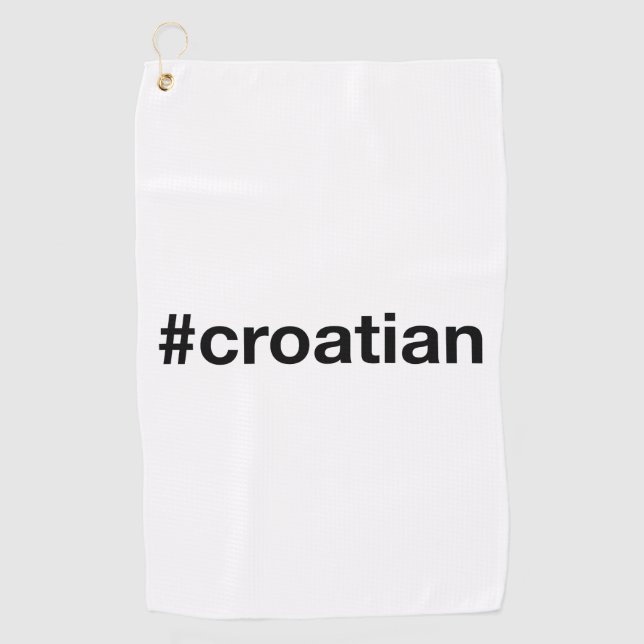 Croatian Golf Towel (Front)