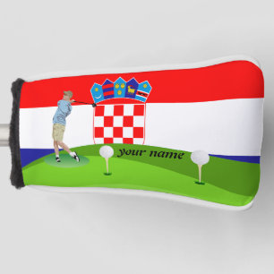 Croatian golfer golf head cover