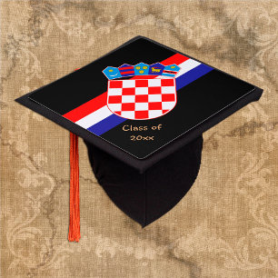 Croatian Graduate & Croatia students / University Graduation Cap Topper