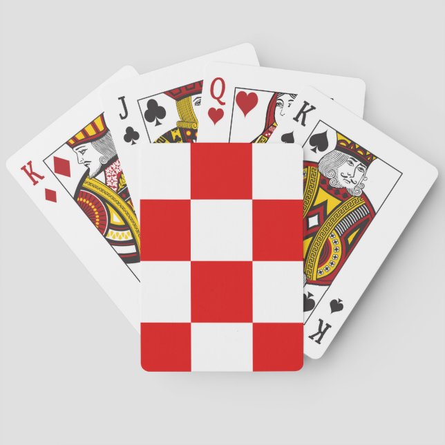 Croatian pattern coa of arms playing cards (Back)