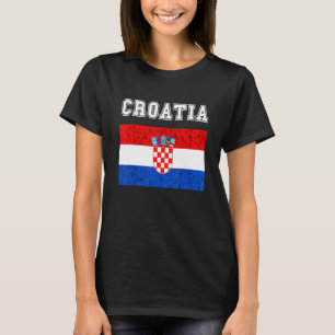 Croatian Pride Croatian Flag Croatia Croatian Root T-Shirt