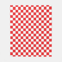 Croatian Red White Chequerboard Pattern