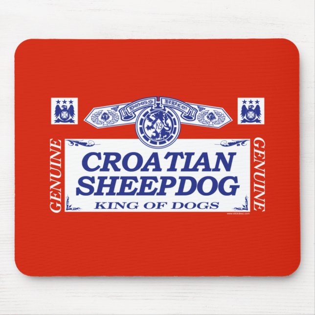 Croatian Sheepdog Mouse Pad (Front)