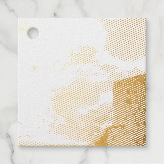 Croatian sunset favour tags (Front)