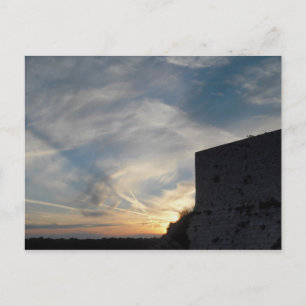 Croatian sunset postcard