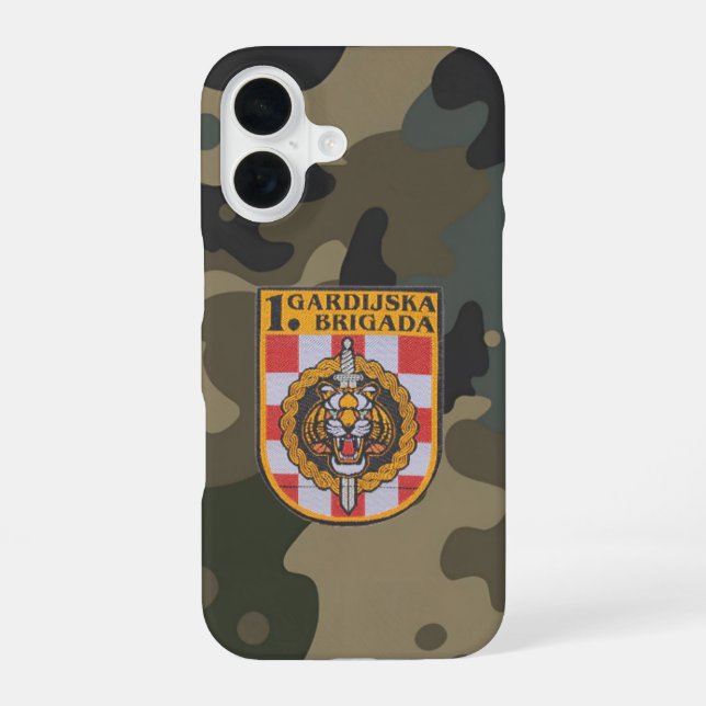 Croatian Tigers – 1st Guards Brigade iPhone 16 Pro Case (Back)