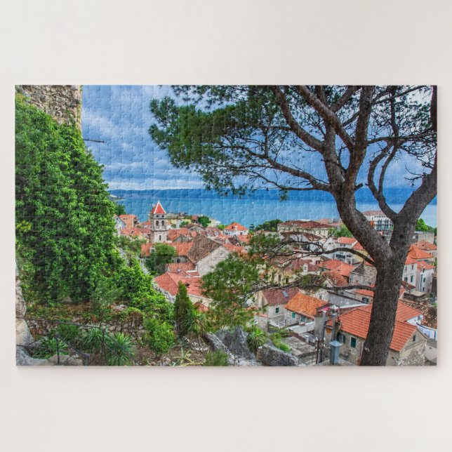 Croatian town Omis Jigsaw Puzzle (Horizontal)