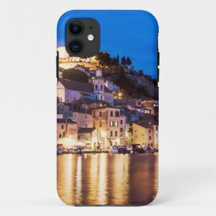 Croatian town Sibenik at night iPhone 11 Case