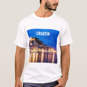 Croatian town Sibenik at night T-Shirt