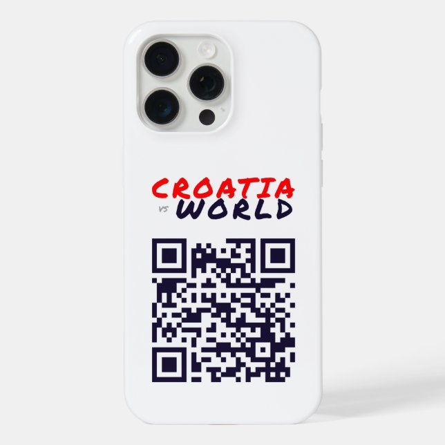 CROATIAvsWORLD iPhone Case (Back)