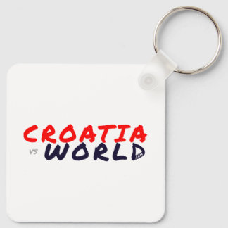 CROATIAvsWORLD metal Keychain