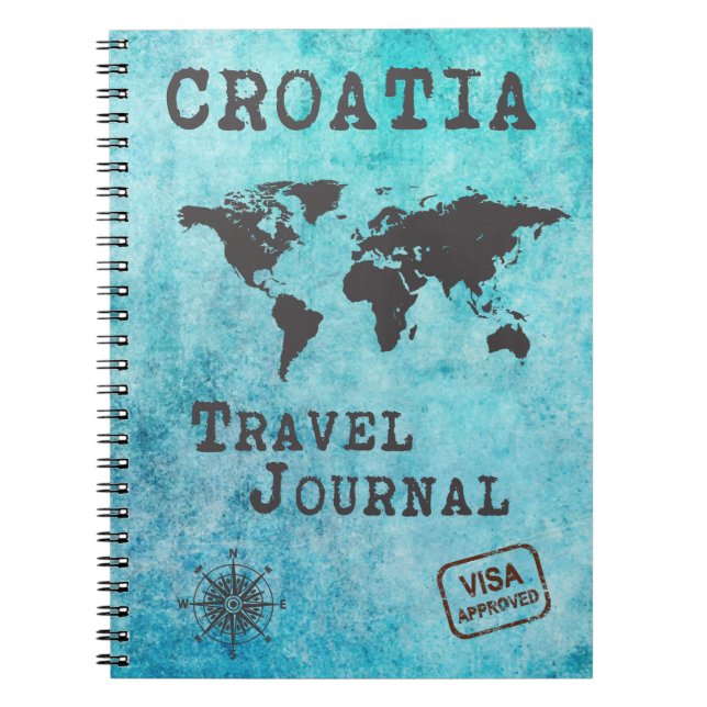 Croatie Voyage Journal Vacances Voyage Planificate (Devant)
