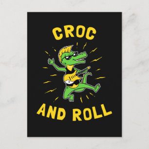Croc And Roll Postcard